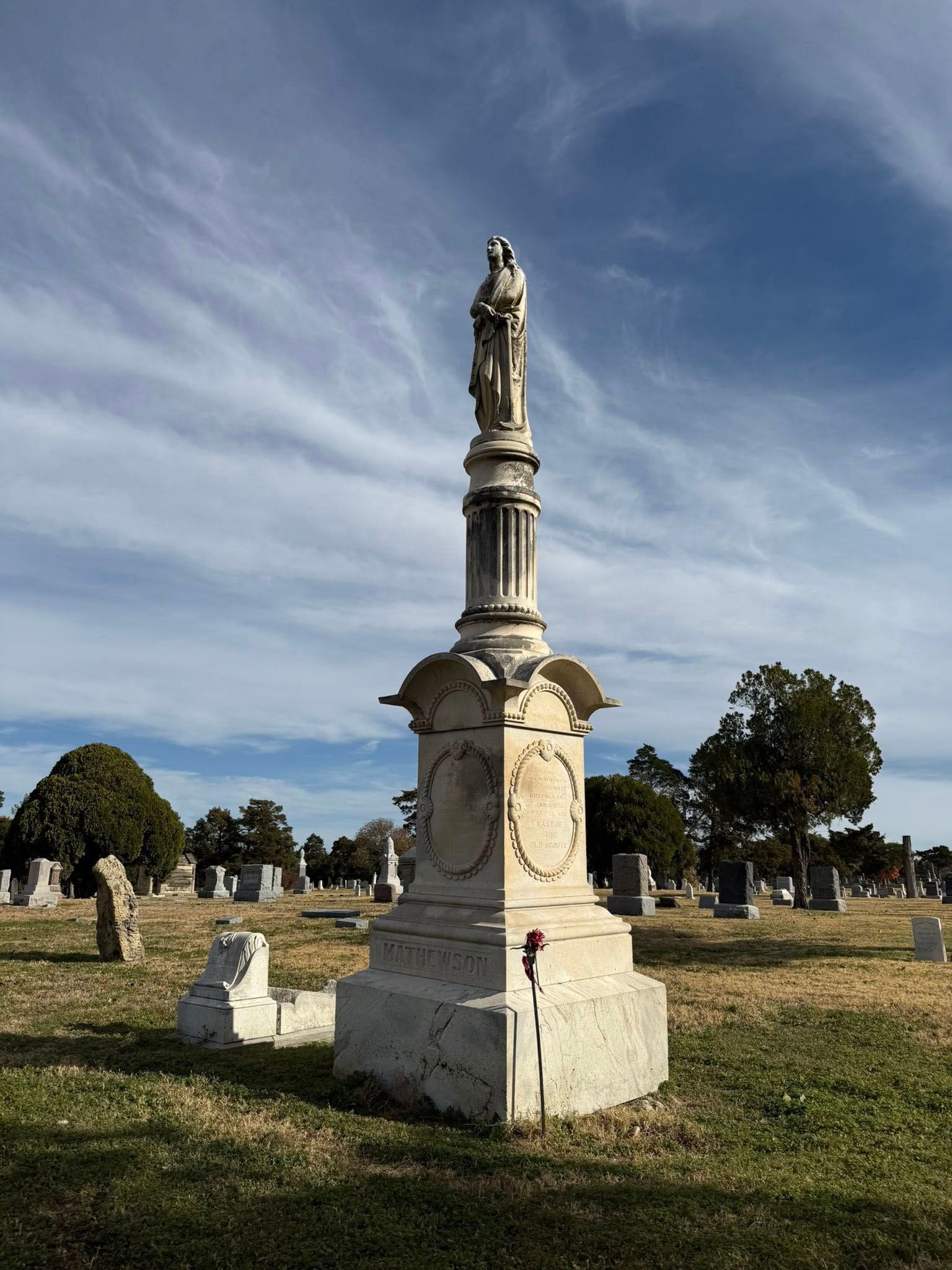 Grave Monument Standing against the sky